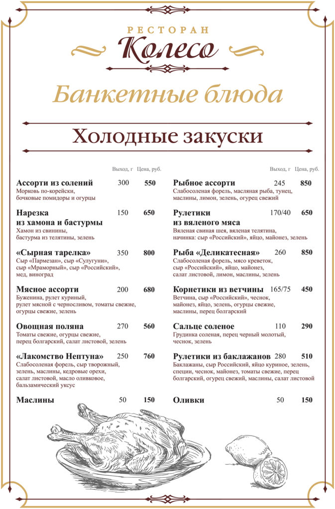 Банкетное меню колесо 2026.cdr